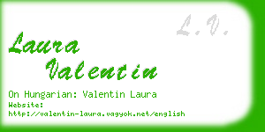 laura valentin business card